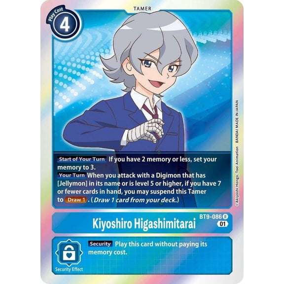 Digimon X-Record Rare Kiyoshiro Higashimitarai BT9-086