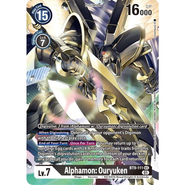 alphamon digimon card Alphamon - Cyber Eden