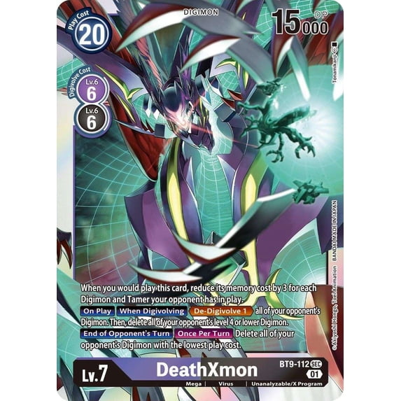 Digimon X-Record Secret Rare DeathXmon BT9-112