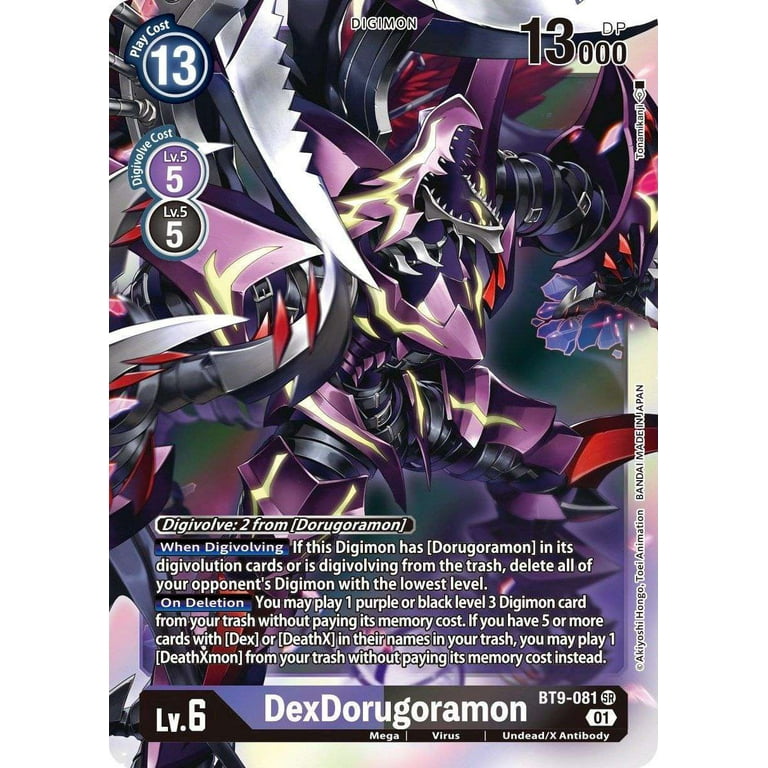 Digimon X Record Single Card Super Rare DexDorugoramon BT9