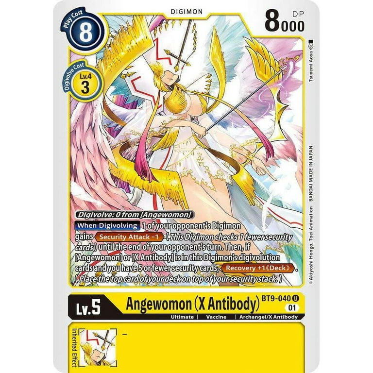 Digimon X-Record Uncommon Angewomon (X Antibody) BT9-040 - Walmart.com
