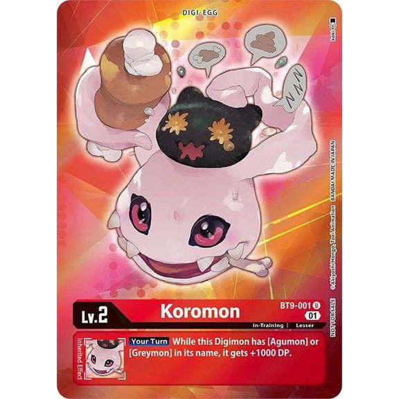 Digimon X Record Uncommon Koromon BT9-001 (Box Topper)