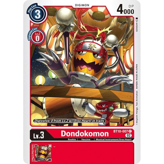 Digimon Xros Encounter Common Dondokomon BT10-007