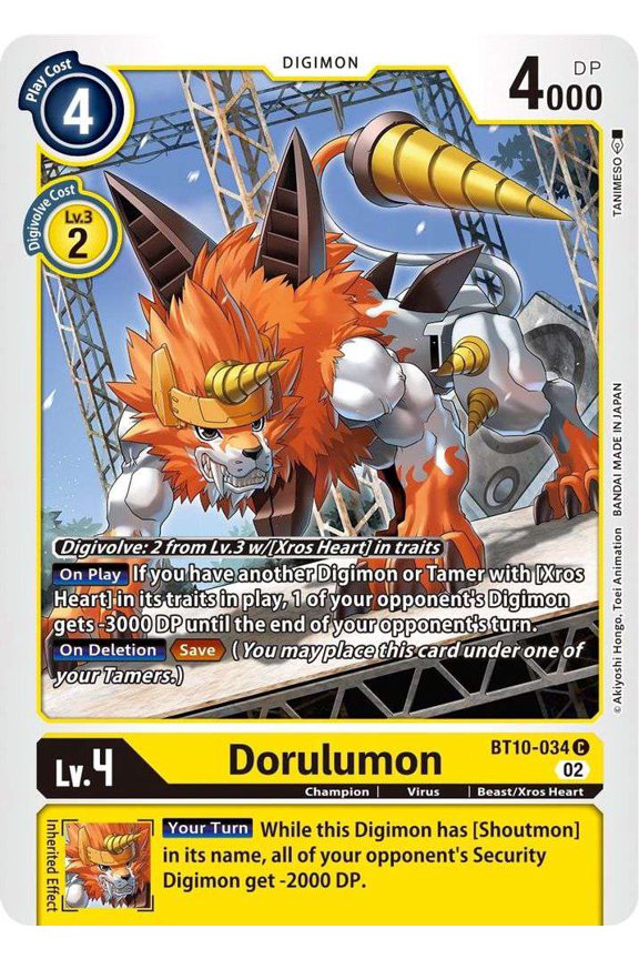 Digimon Xros Encounter Common Dorulumon BT10-034