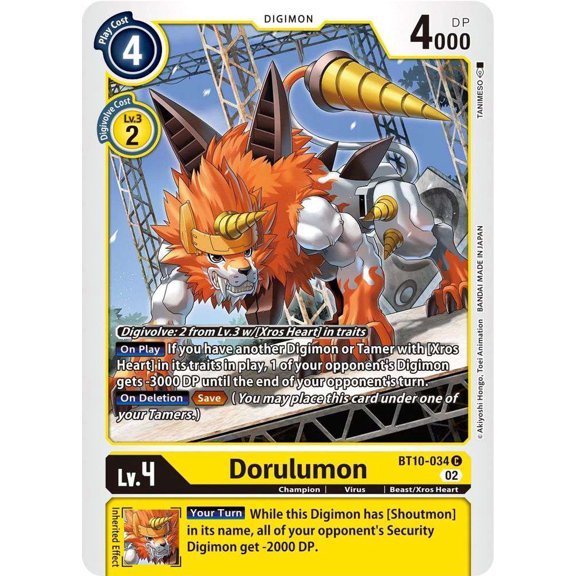 Digimon Xros Encounter Common Dorulumon BT10-034
