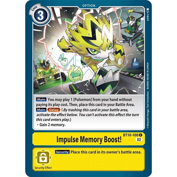 Digimon Xros Encounter Common Impulse Memory Boost! BT10-100