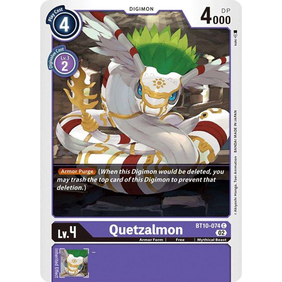 Digimon Xros Encounter Common Quetzalmon BT10-074