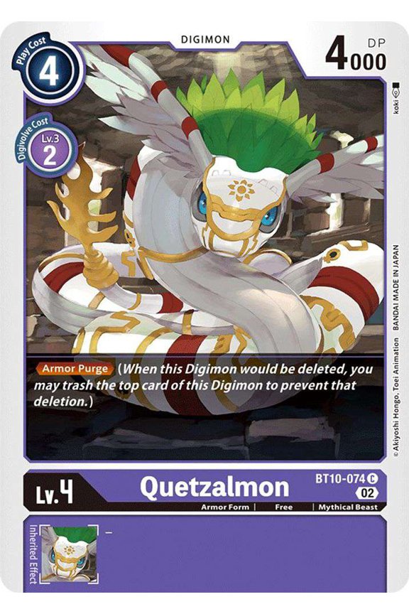 Digimon Xros Encounter Common Quetzalmon BT10-074