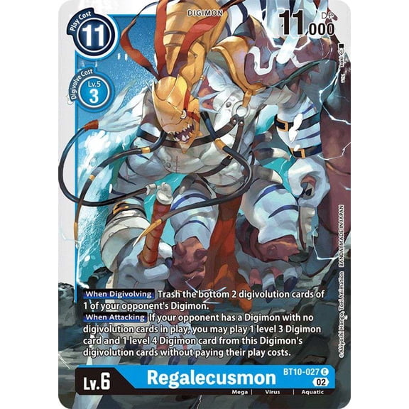 Digimon Xros Encounter Common Regalecusmon BT10-027