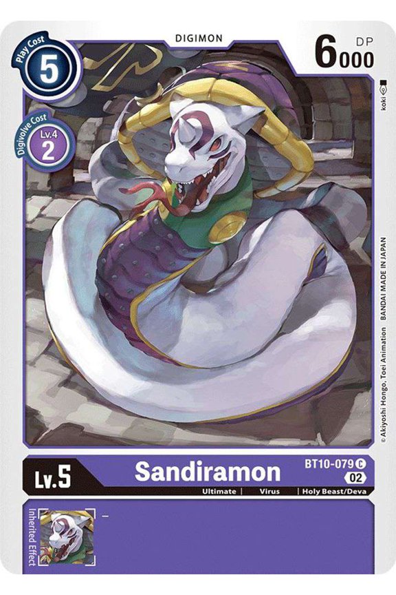 Digimon Xros Encounter Common Sandiramon BT10-079