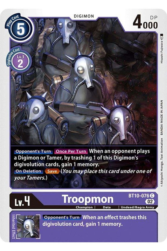 Digimon Xros Encounter Common Troopmon BT10-076
