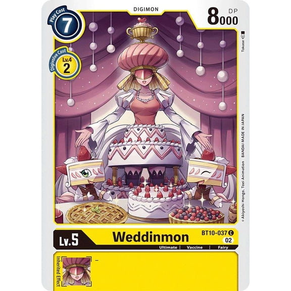 Digimon Xros Encounter Common Weddinmon BT10-037
