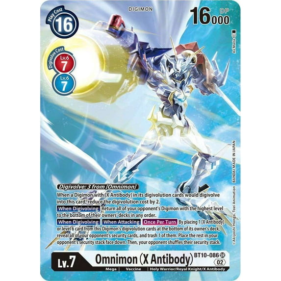 Digimon Xros Encounter Super Rare Omnimon BT10-086 (X Antibody, Alternate Art)