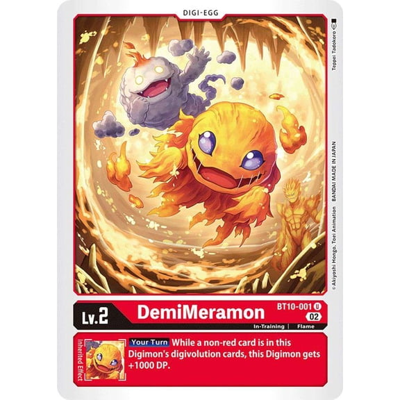 Digimon Xros Encounter Uncommon DemiMeramon BT10-001