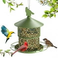 thumbnail image 1 of Digipettor Metal Wild Bird Feeder for Outside, Squirrel Proof Bird Feeders, Retractable 4LB Capacity Large Seed Birdfeeder for Outdoors Hanging Garden Yard, Green, 1 of 8