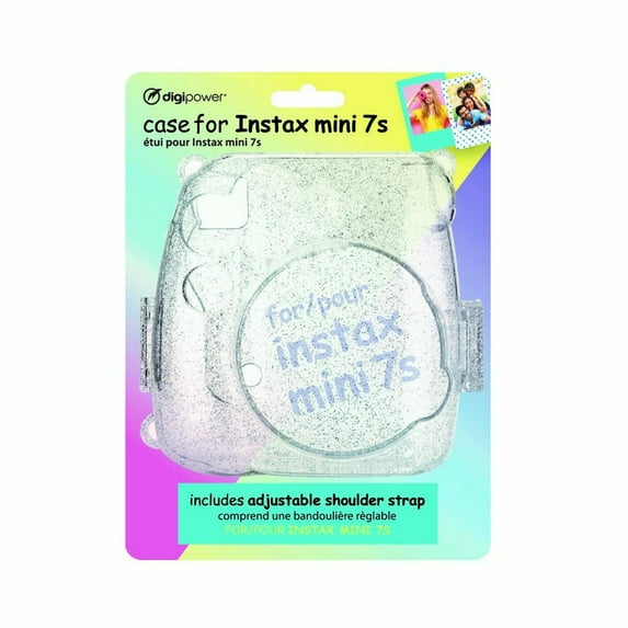 Digipower Transparent Glitter Style Case for Fujifilm Mini 7