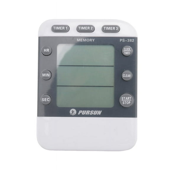 Digital 100 Hour Triple Count Down/Up Clock Kitchen Cooking with LCD Display Loud Alarm Magnet Bracket
