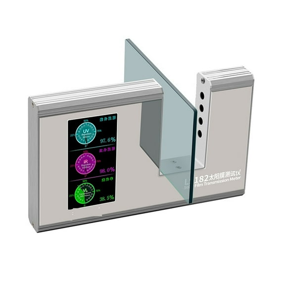 Digital 182 Solar Film Transmission Meter With UV, IR, Visible Light Transmission Value SHGC Window Energy Meter
