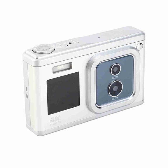 Digital 2.88 Inch Portable Digital Camera Compact Camera 50MP 4K Ultra HD 16X Zoom Auto Focus Self Timer Anti Shaking With 2pcs Batteries 32GB Memory Card For Boys Girls