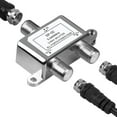 thumbnail image 1 of Digital 2-Way Coaxial Cable Splitter 5-2400MHz, RG6 Compatible, Work with Satellite/Cable TV and Internet, CATV Antenna System.(COAXIAL Cable NOT Included), 1 of 9