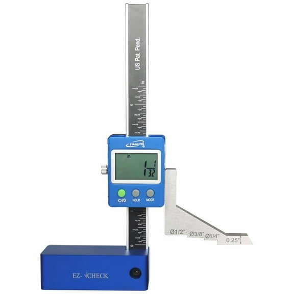 Digital 5" Height Gauge EZ-Check for Woodwork Router and Table Saw Adjustment