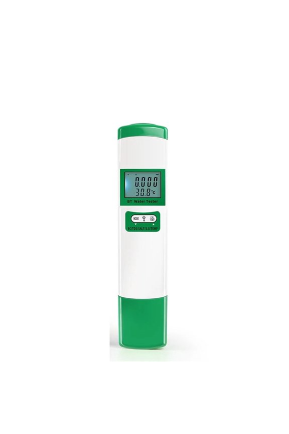Digital 5 In 1 Water Quality Tester Portable Bluetooth EC TDS SALT SG TEMP Detector APP Control Multilingual Accurate Test ,Multifunctional