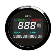 Digital 52mm GPS Speedometer Odometer 316 Stainless Steel Adjustable Speed Gauge 0999 Mph Knots Km/h For Car Motorcycle Boat ,Wide Application