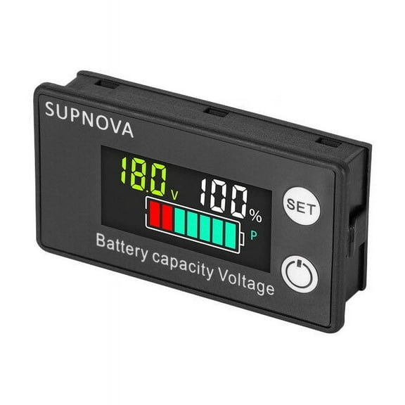 Digital 6133A LCD Battery Capacity Voltage Meter DC8-100V Voltmeter Power Tester