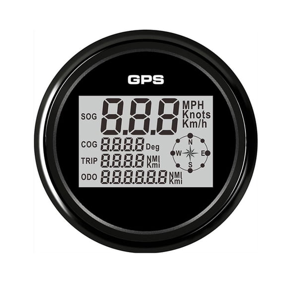 Digital 85mm GPS Speedometer Odometer Gauge With 8 Color Backlight 0-999 knots km/h mph SOG COG For Car Boat Truck Marine 9-32V ,Easy to Install
