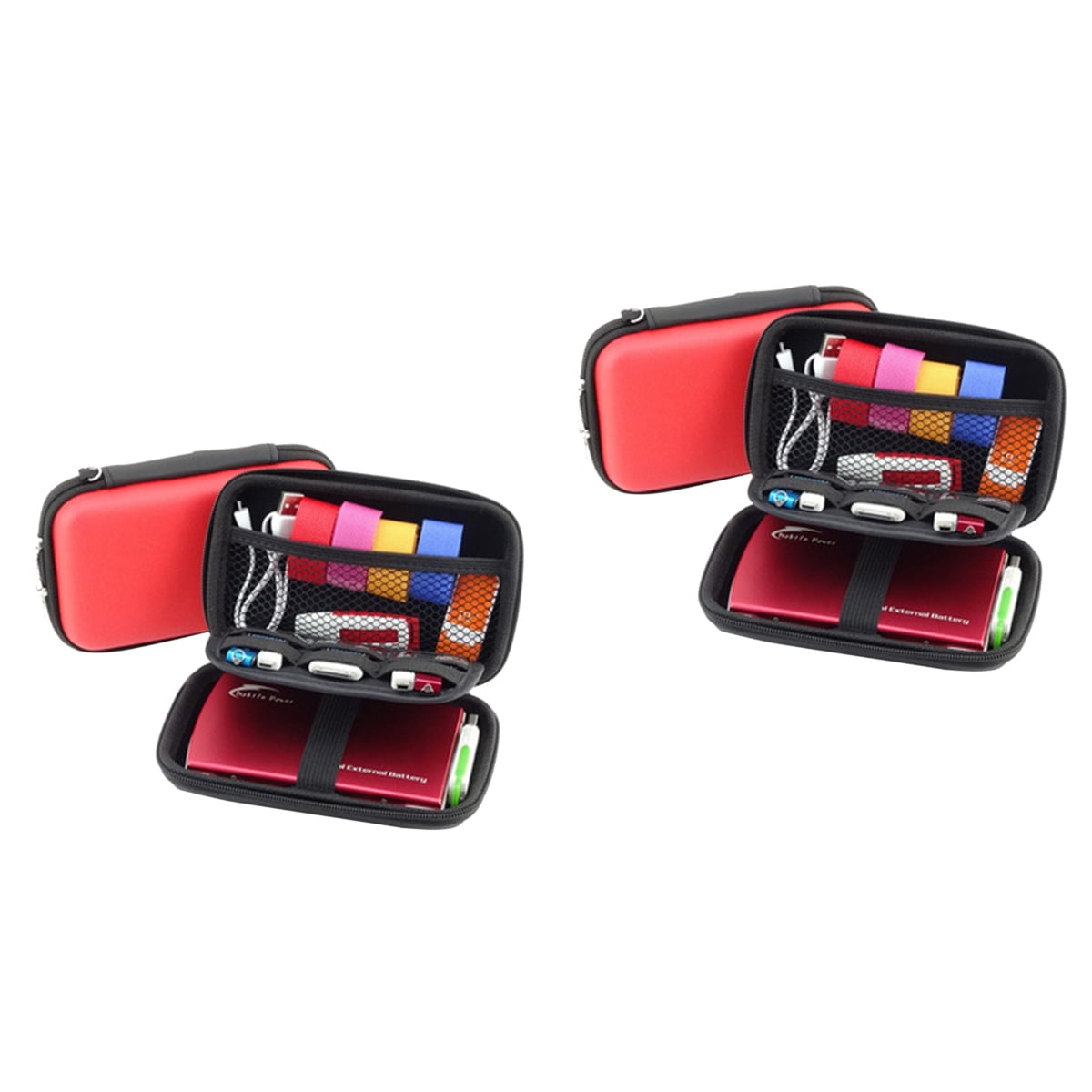 Digital Accessories Storage Bag 2 Pack Electronic Accessory Organizer