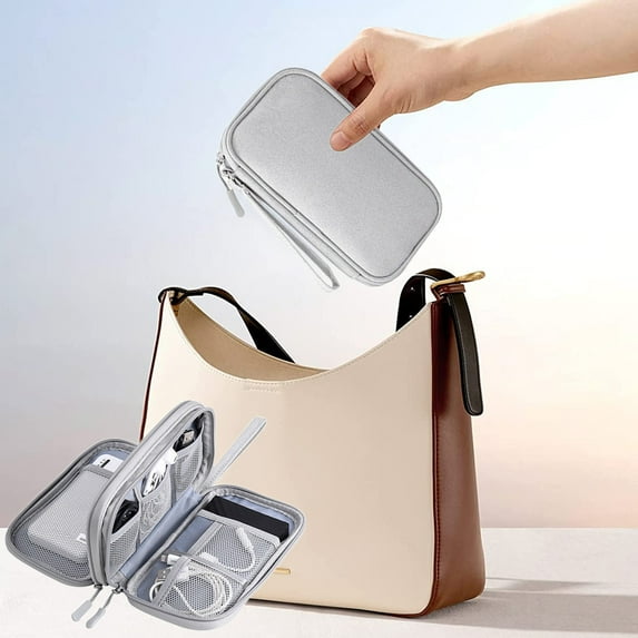 Digital Accessories Storage Bag Multi-Layer Power Supply Hard Drive Protective Cover Power Bank Usb Flash Drive Earphones Dusts-Proof Data Cable
