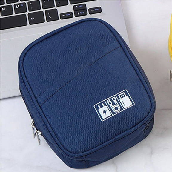 Digital Accessory Organizer Bag,Electronics Cable Storage Pouch,Headphone Charger Case,Portable Travel Gadget Case,Multi Compartment Tech Gear Holder Holiday Gifts