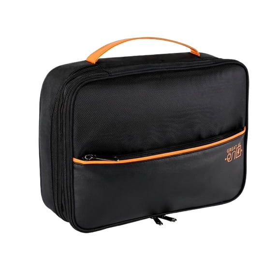 Digital Accessory Organizer, Tech Cable Management Bag, Universal Travel Electronic Case, Portable Storage Pouch for Wires, Black