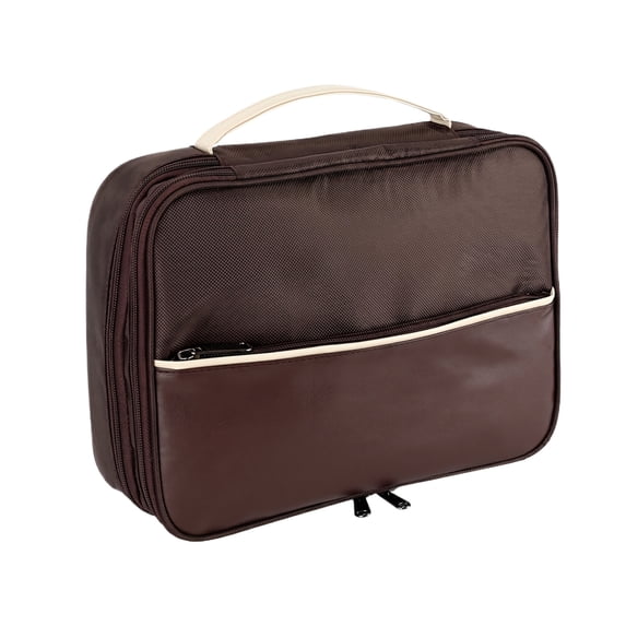 Digital Accessory Organizer, Tech Cable Management Bag, Universal Travel Electronic Case, Portable Storage Pouch for Wires, Coffee