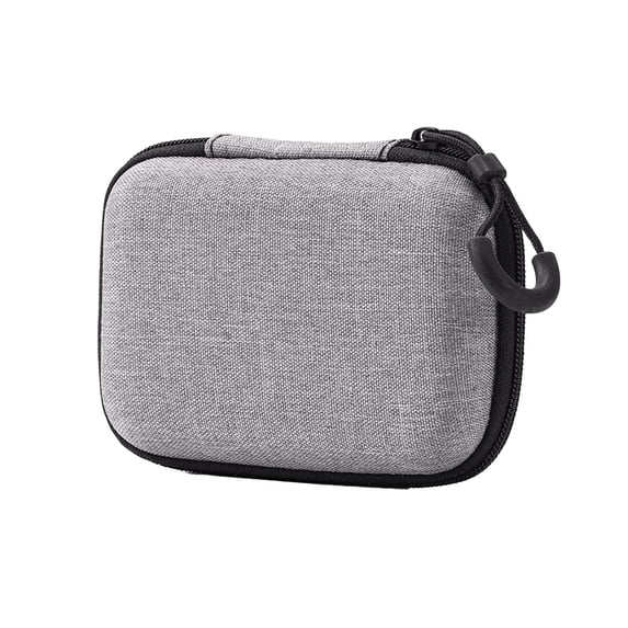 Digital Accessory Storage Bag, Portable Electronics Organizer, Small Earphone Data Cable Charger Storage Case with Partition Grid, Durable Polyester Material, Shock Resistant and Compact Design