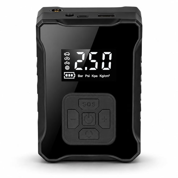 Digital Air Compressor with LED Light