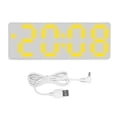 thumbnail image 1 of Digital Alarm Clock Adjustable Brightness Bright Yellow Number Desktop LCD Electronic Clock with Temp Display, 1 of 8