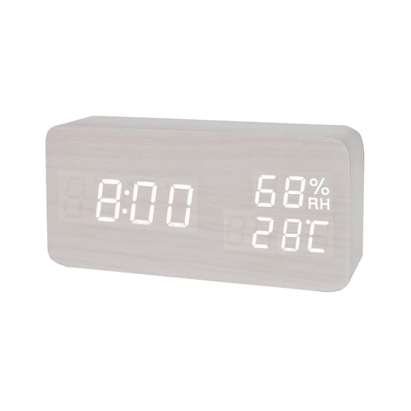 Digital Alarm Clock for Bedroom, Easy Setup Dimmable Dual Desk Clock with Large Numbers, Power-Off Memory Bedside Clock with 5 Alarm Modes, Loud Clocks for Heavy Sleepers