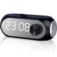 thumbnail image 1 of Digital Alarm Clock Bluetooth Speaker with Fm Radio, Digital Smart Alarm Clock Wireless Radio with Dual Alarm, LED Mirror Display, Hands-Free Calling, Great for Nightstands, Offices and Kitchens, 1 of 11