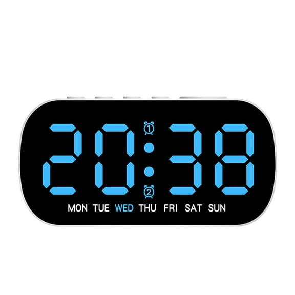 Digital Alarm Clock, Digital Alarm Clock With Temperature Display, Calendar, Easy to Operate and Multifunctional For Home Offices