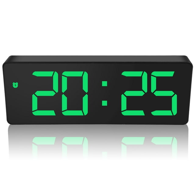 EEEkit Digital Alarm Clock, LED Display, Dual Alarms, USB Charger, Battery Backup, Adjustable