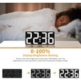 Digital Alarm Clock For Bedroom, Dynamic Color Changing Led Big Number