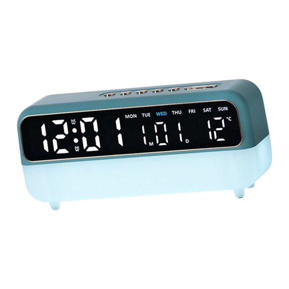 Digital Alarm Clock LED Digital Clock Electric Desk Clock with Day of Week