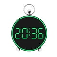 thumbnail image 1 of Digital Alarm Clock LED Display With Temperature Monitoring Bedside Clock USB Powered Electronic Timepiece Green, 1 of 8