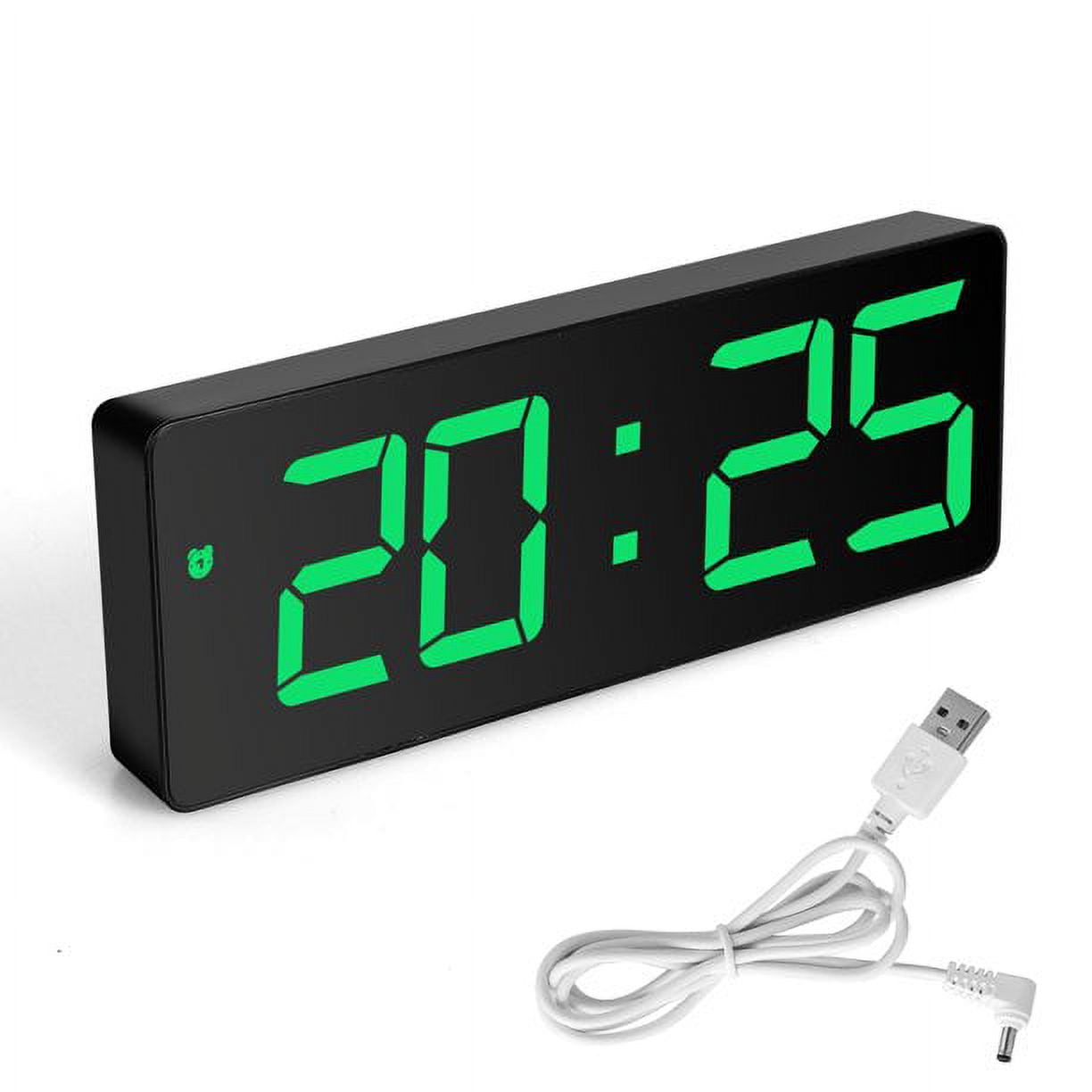 Digital Alarm Clock, LED Large Digital Display Kids Sleep Training