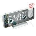 Digital Alarm Clock LED Projector Temperature Thermometer Desk Time