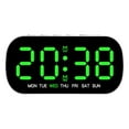 thumbnail image 1 of Digital Alarm Clock, LED Screen Multi Functional Electronic Alarm Clock With Adjustable Brightness, 12/24H Table Clock For Living Room, Bedroom(1pcs), 1 of 6