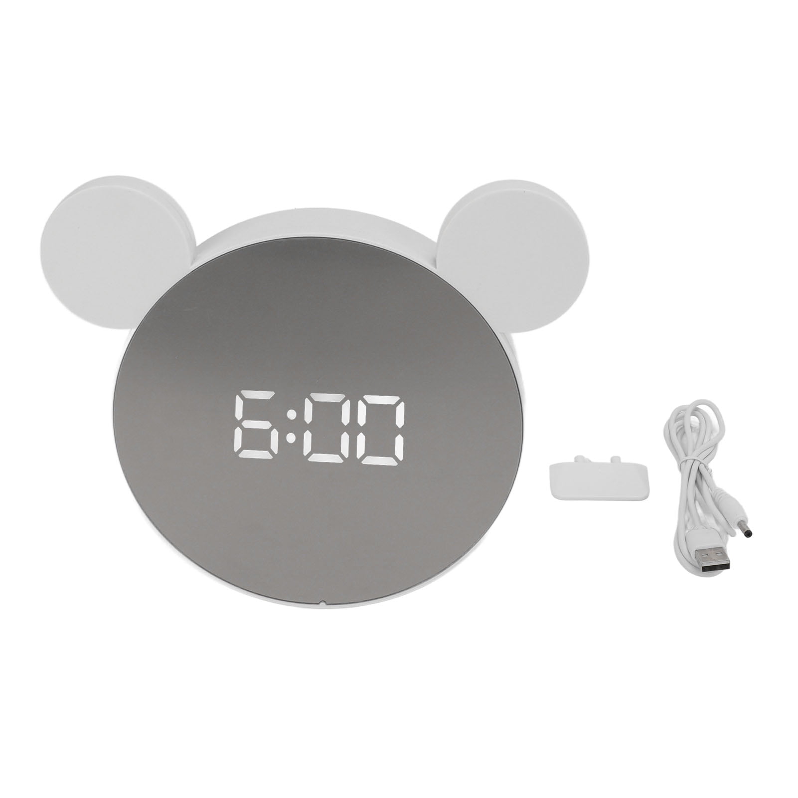 Digital Alarm Clock Mirror with Ear Adjust Brightness Backlight LED