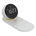 thumbnail image 1 of Digital Alarm Clock , Night Lights, 15W Fast Wireless Charger, 3 Level Dimmable Touch Table Lamp with Snooze, 1 of 8