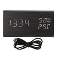 Digital Alarm Clock Regulable Brightness Temperature Humidity Display